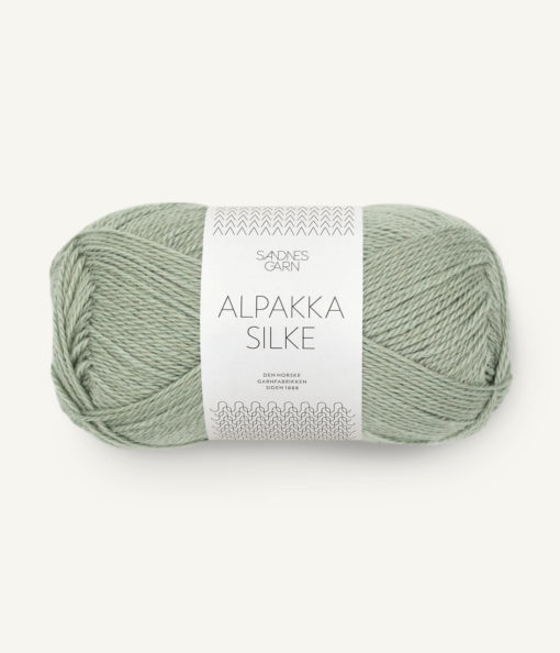 ALPAKKA/SILKE  8521 Støvet lys grønn