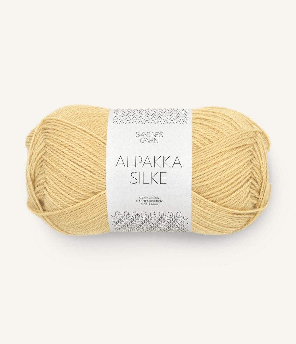 ALPAKKA/SILKE  2122 Gul Månesten