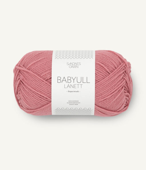 BABYULL LANETT  4023 Støvet gammelrosa