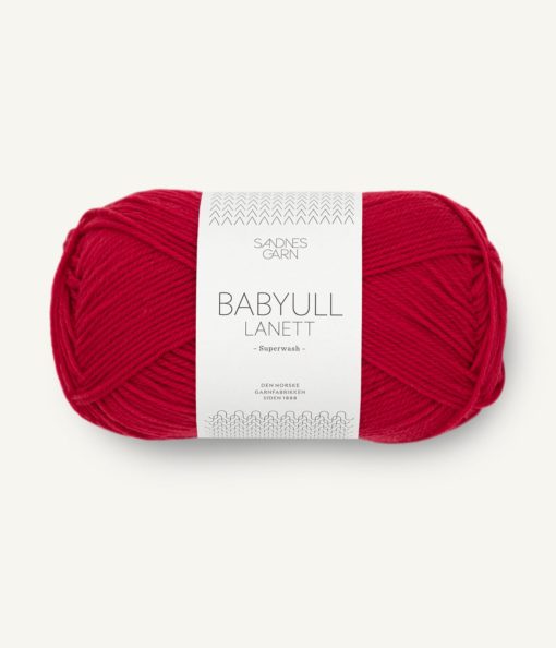 BABYULL LANETT  4128 Rød