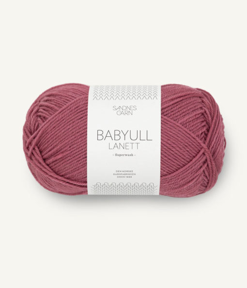 BABYULL LANETT  4244 Mørk gammelrosa