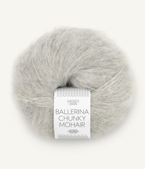 BALLERINA CHUNKY MOHAIR  1022 Gråmelert