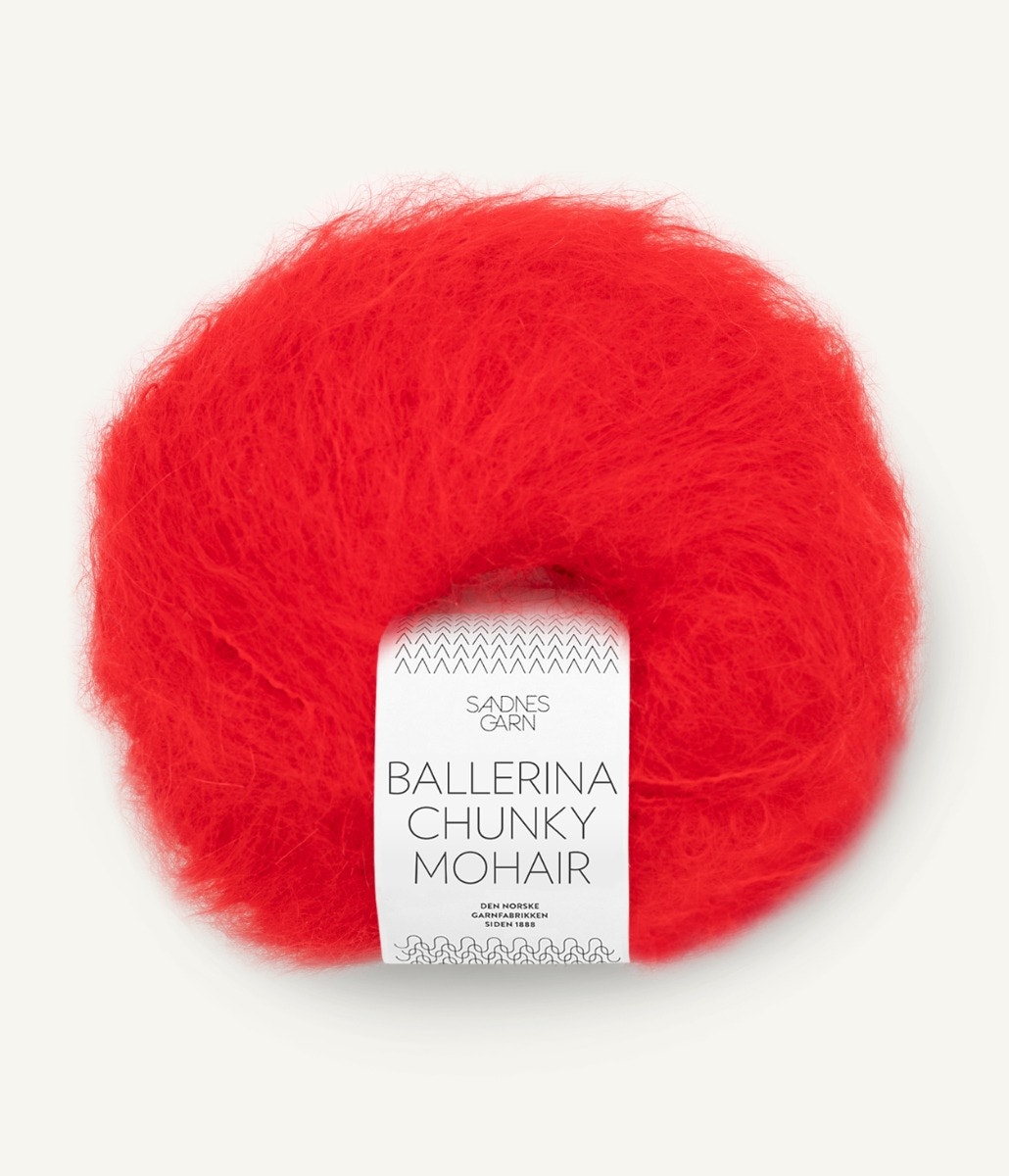 BALLERINA CHUNKY MOHAIR  4018 Scarlet Red