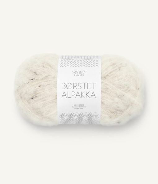 BØRSTET ALPAKKA  2523 Natur Tweed