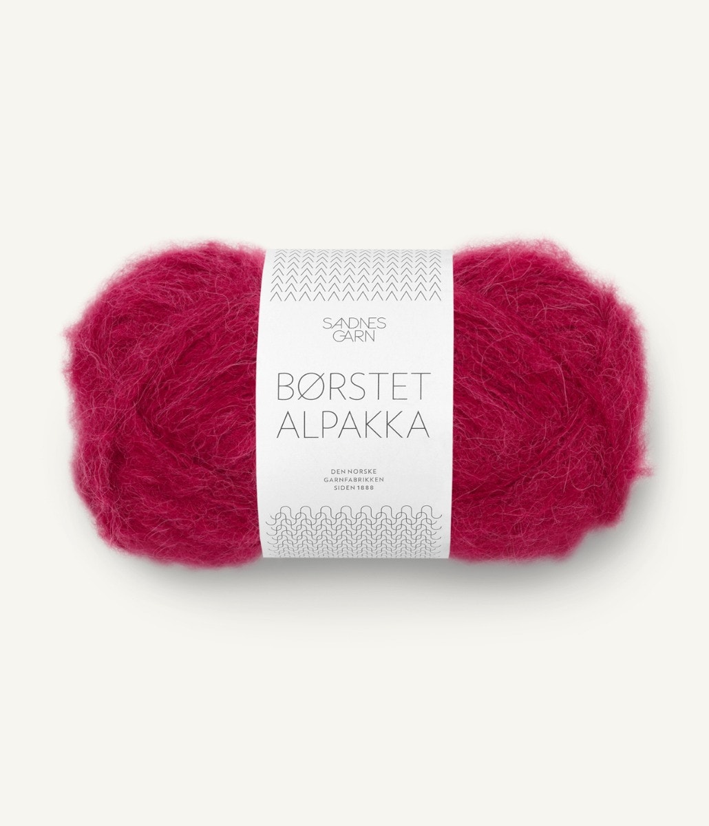 BØRSTET ALPAKKA  4255 Rumba Red