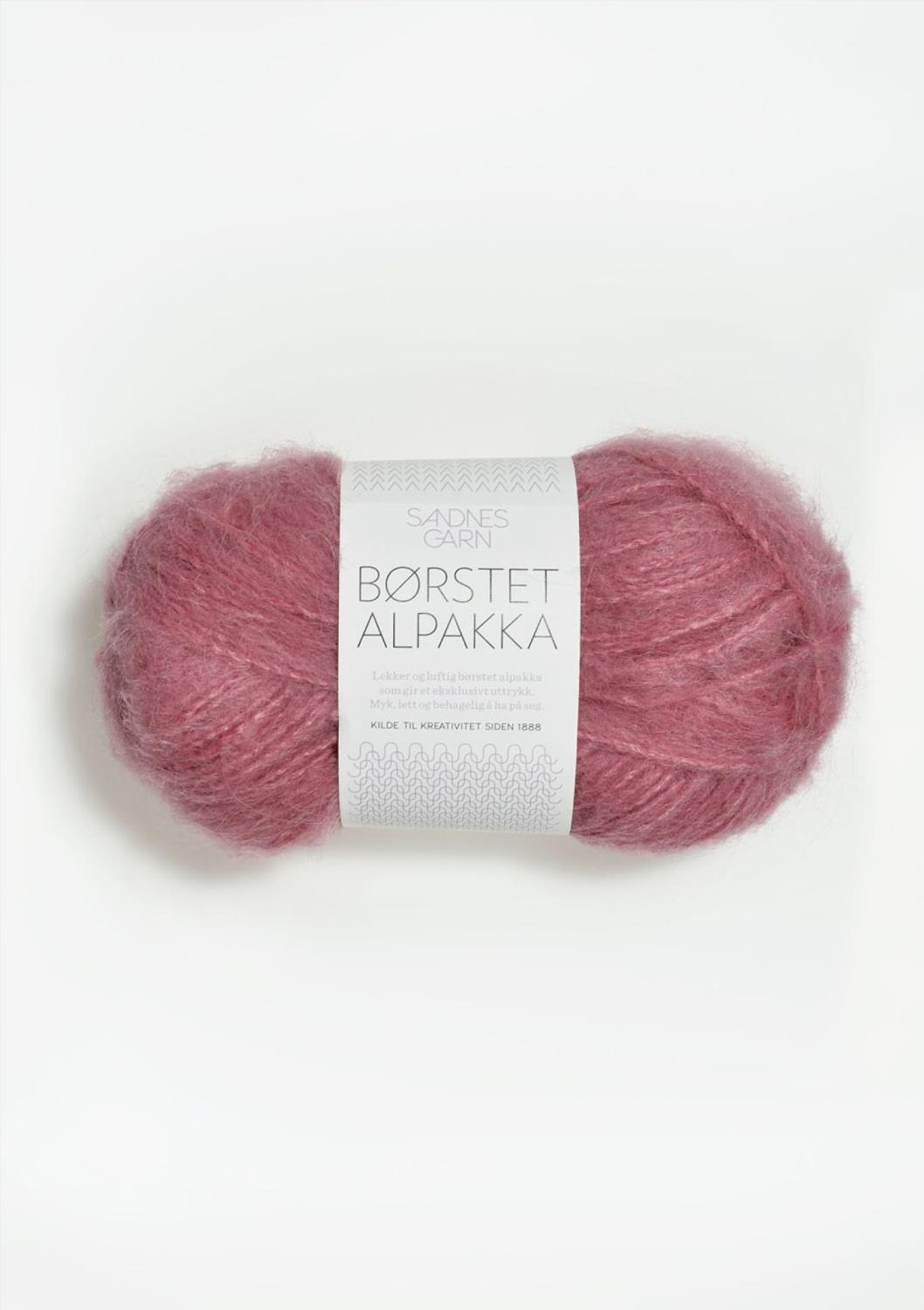 BØRSTET ALPAKKA  4324 Varm rosa