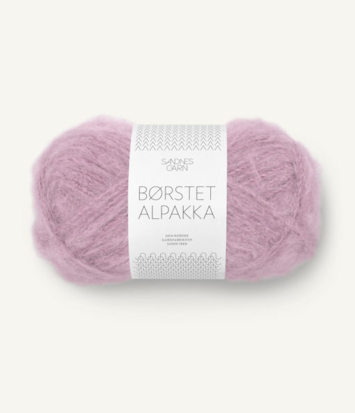 BØRSTET ALPAKKA  4632 Rosa Lavendel