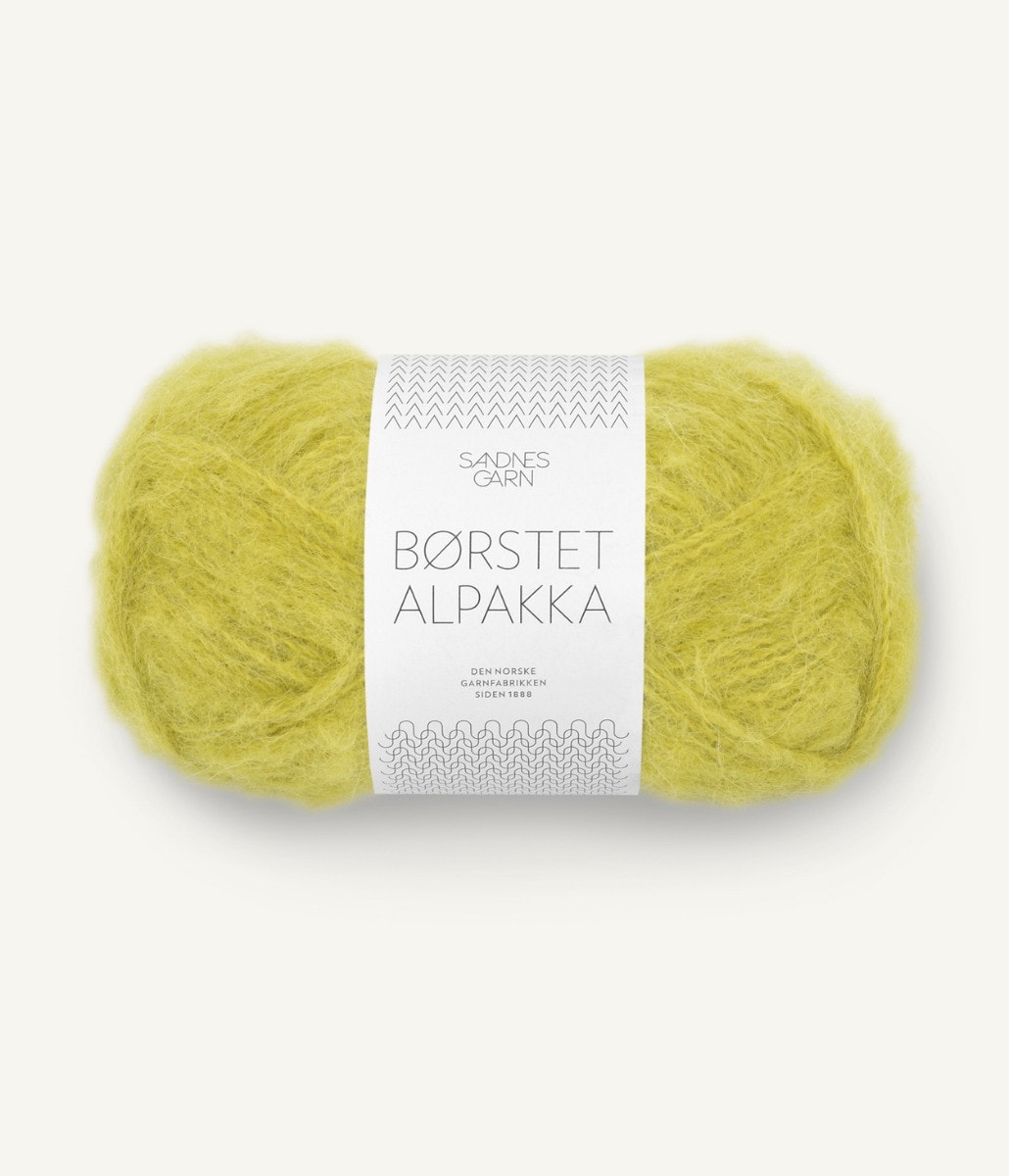 BØRSTET ALPAKKA  9825 Sunny Lime