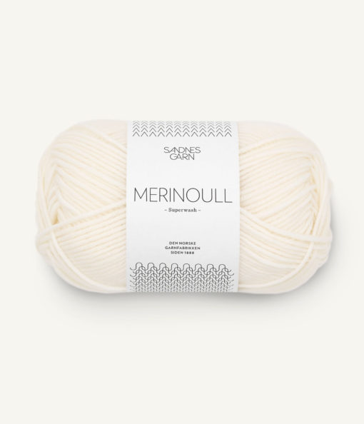 MERINOULL  1002 Hvit