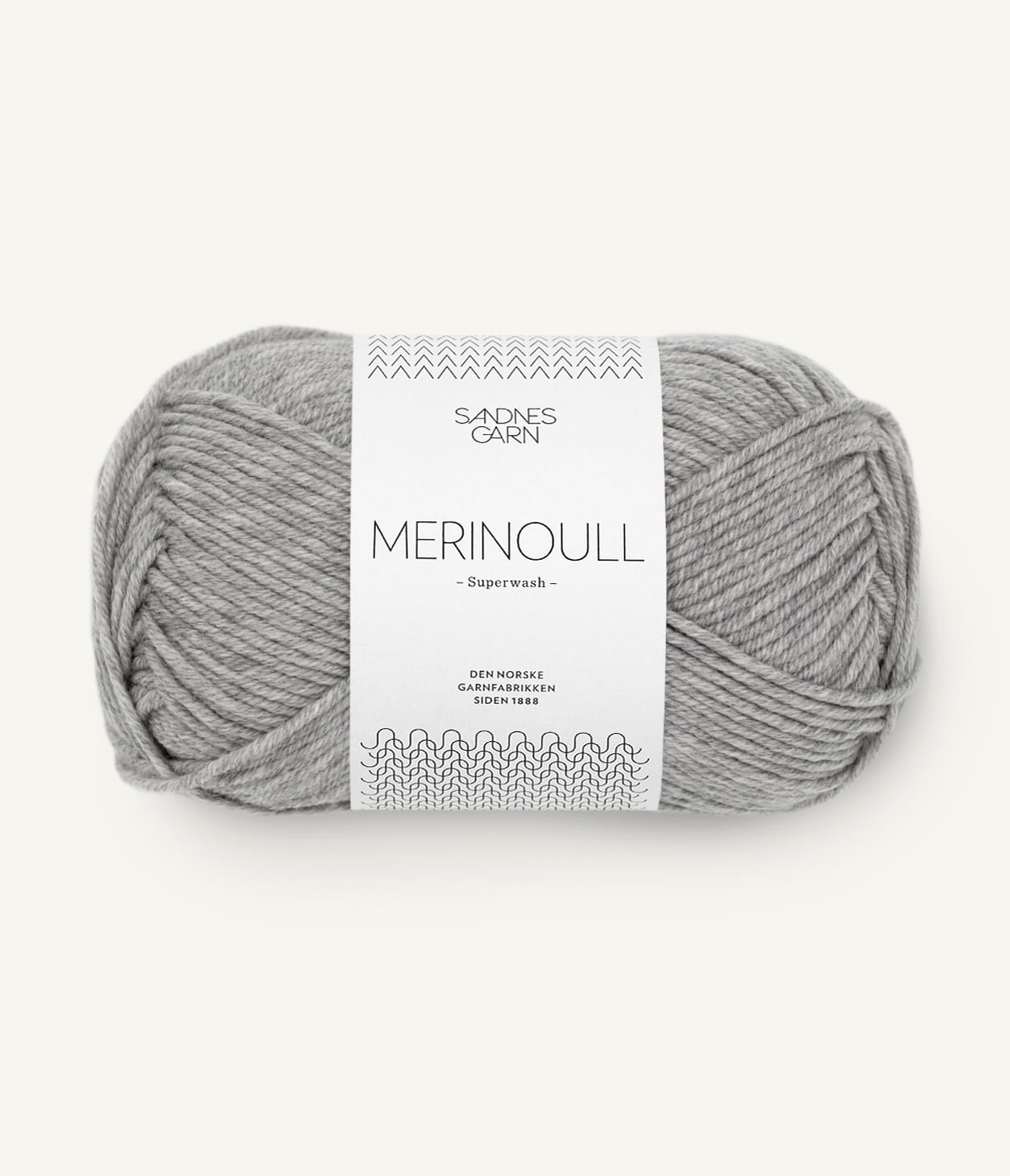 MERINOULL  1042 Gråmelert