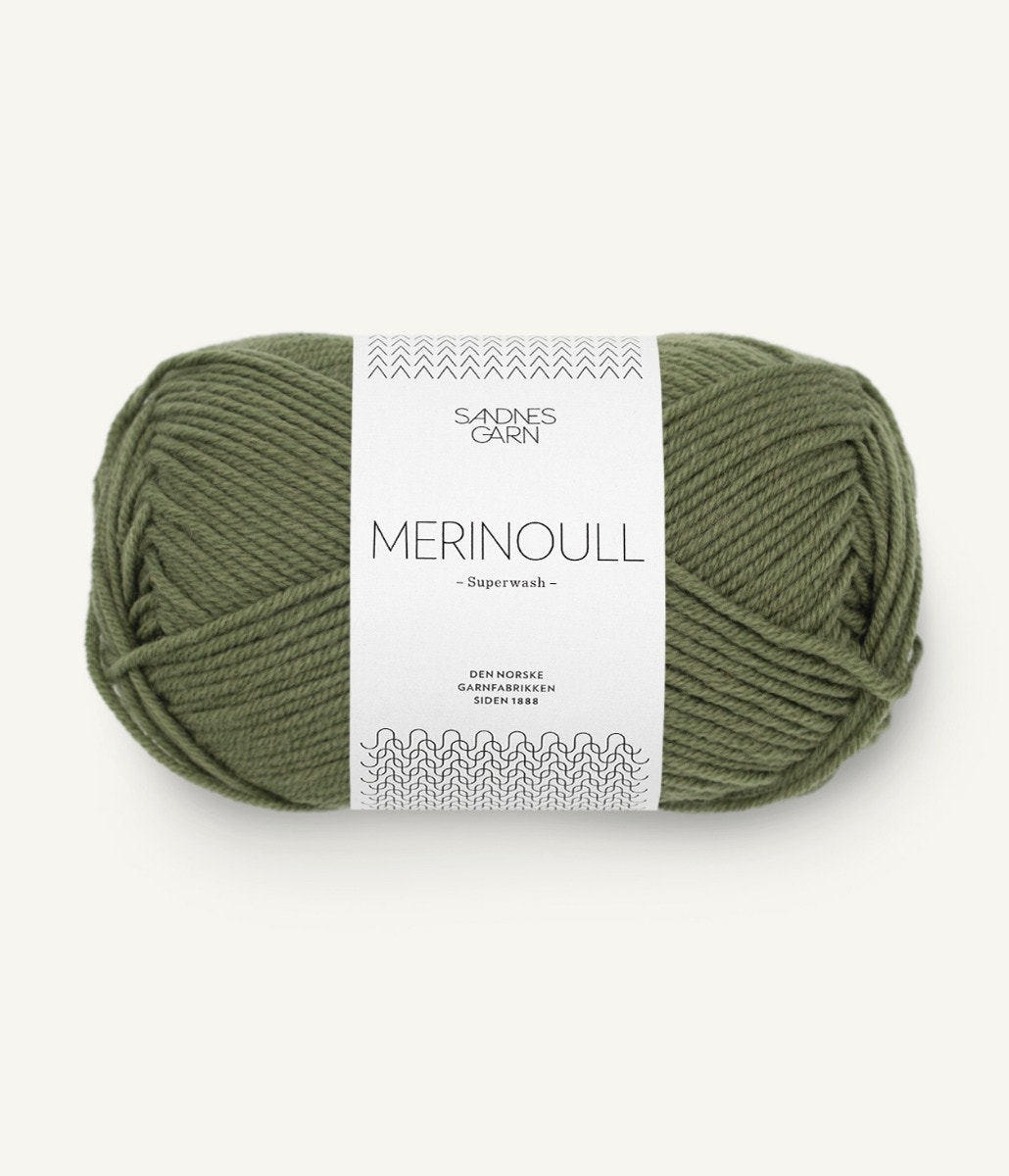 MERINOULL  9062 Olivengrønn