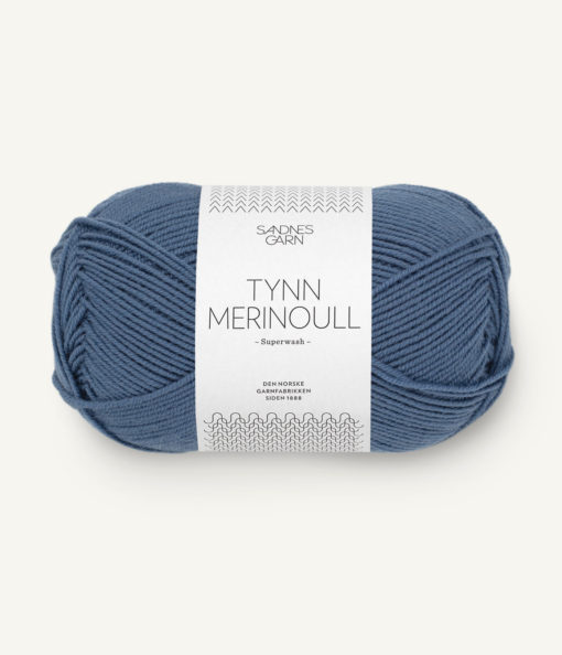 TYNN MERINOULL  6052 Jeansblå