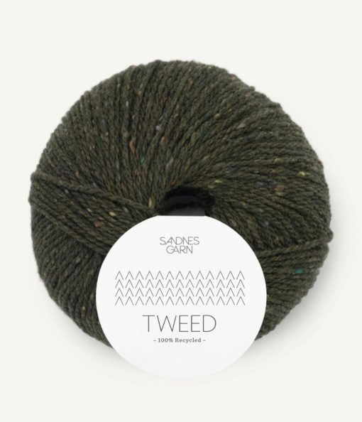 TWEED  9585 Olivengrønn