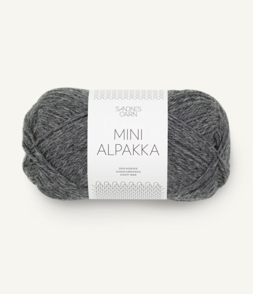 MINI ALPAKKA  1053 Mørk gråmelert