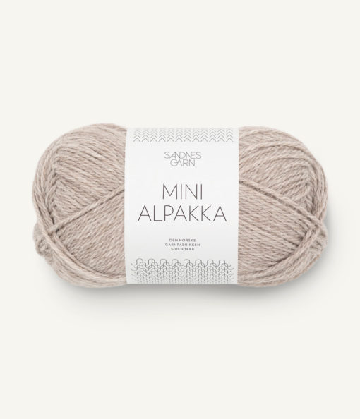 MINI ALPAKKA  2650 Gråbeige melert