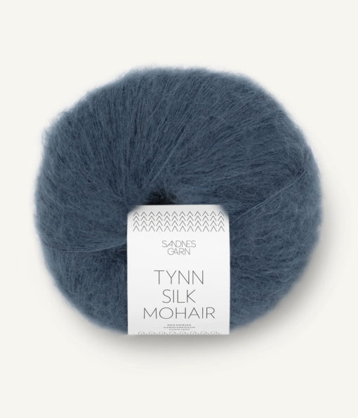 TYNN SILK MOHAIR  6081 Dyp blå