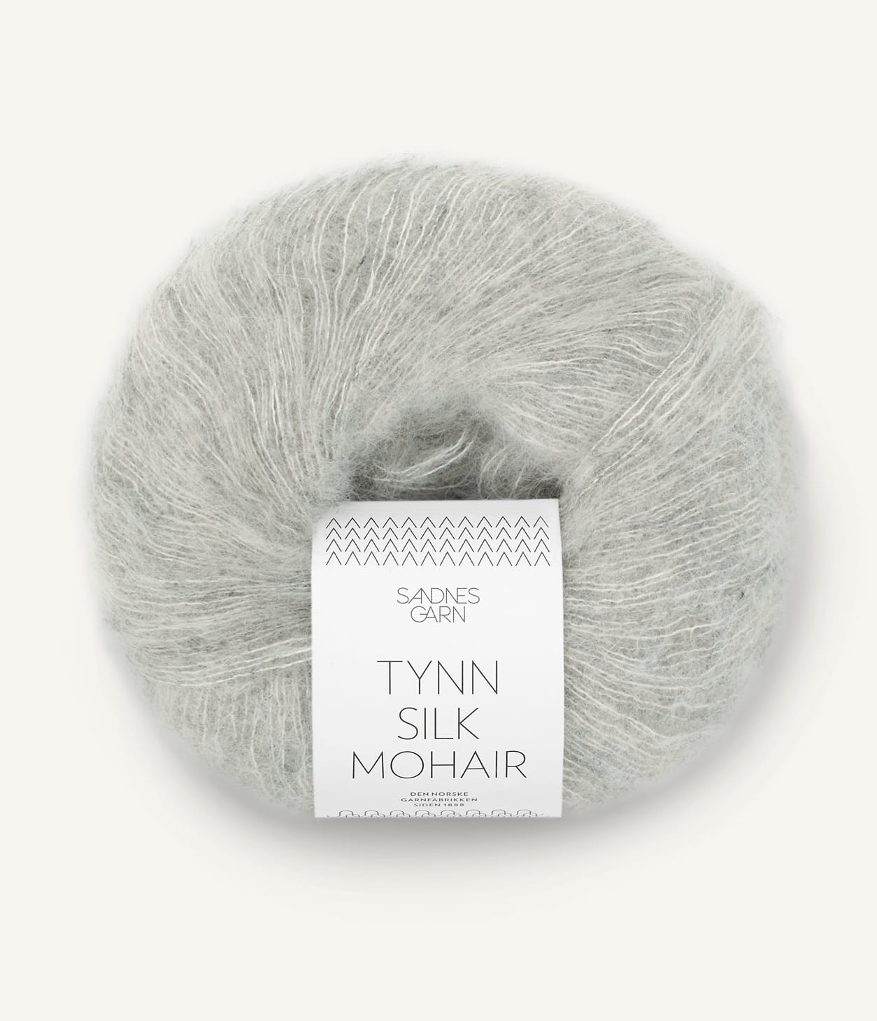 TYNN SILK MOHAIR  1022 Lys grå melert