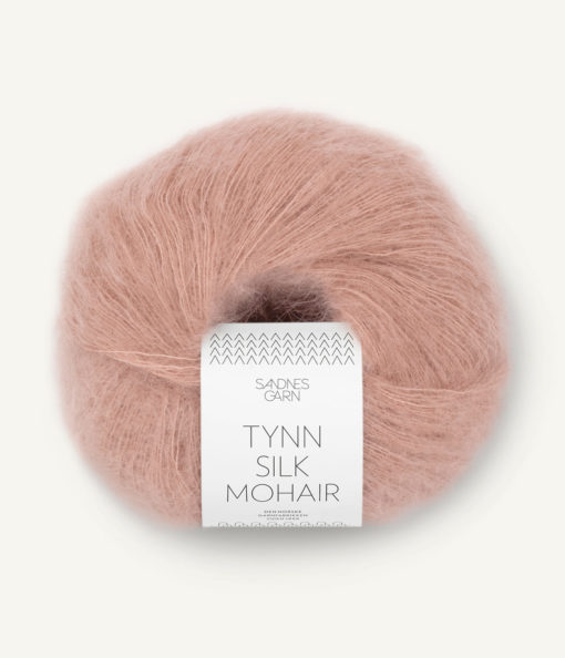 TYNN SILK MOHAIR  3511 Pudder rosa