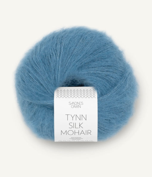 TYNN SILK MOHAIR  6042 Mørk himmelblå