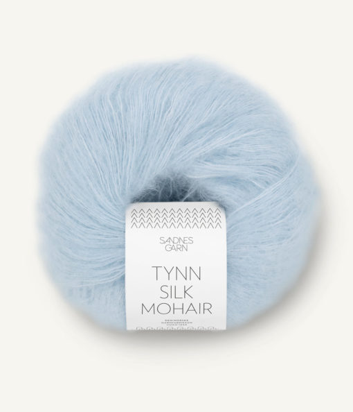 TYNN SILK MOHAIR  6012 Lys blå