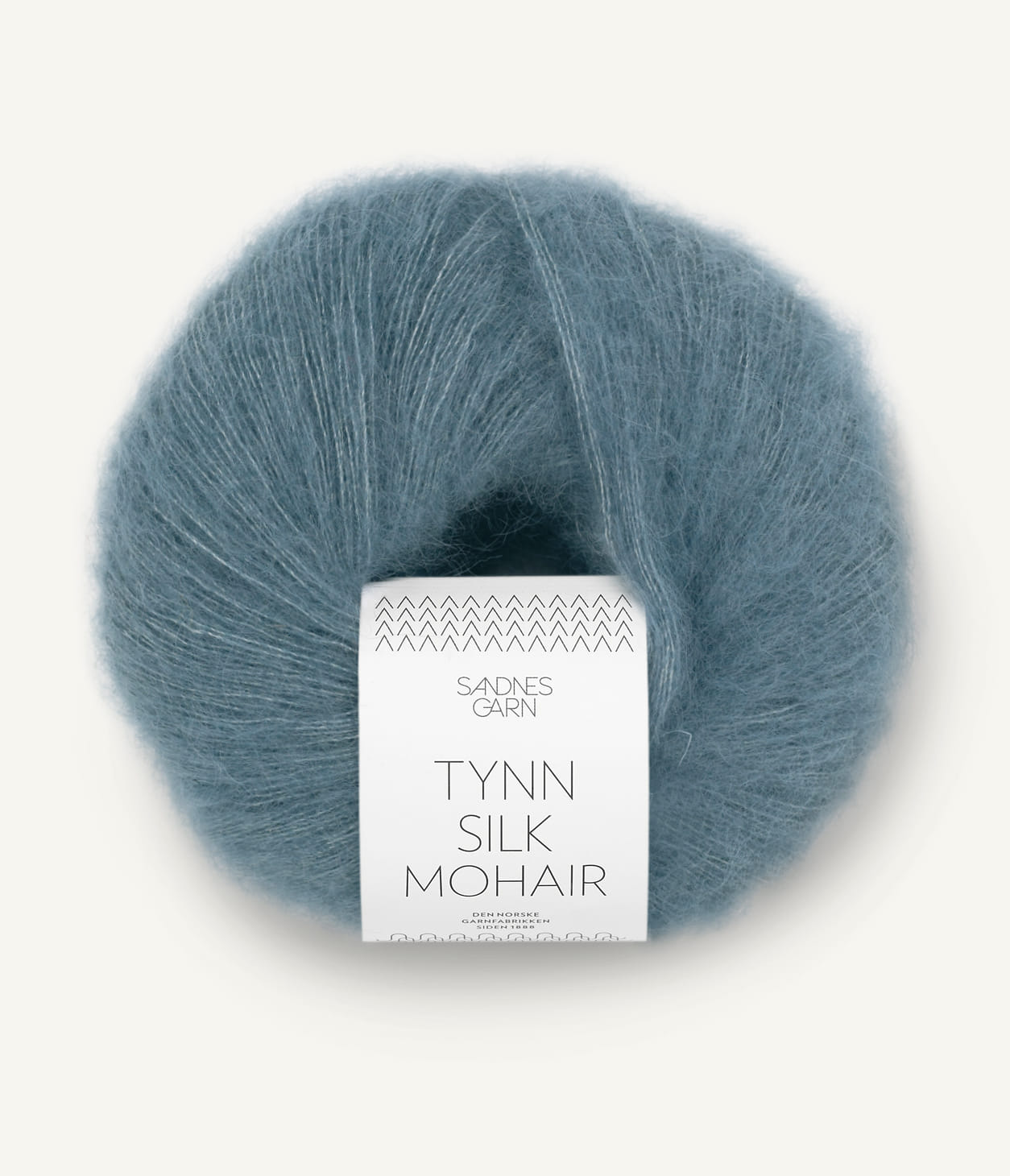 TYNN SILK MOHAIR  6552 Isblå