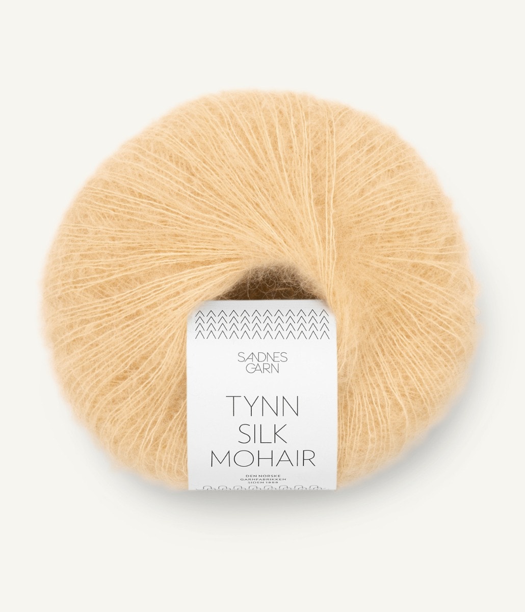 TYNN SILK MOHAIR  2122 Gul Månestein