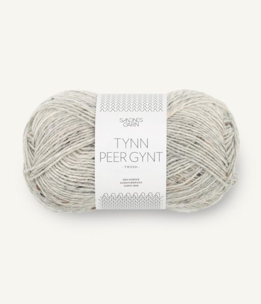 TYNN PEER GYNT  1034 Lys Gråmelert Med Natur Tweed