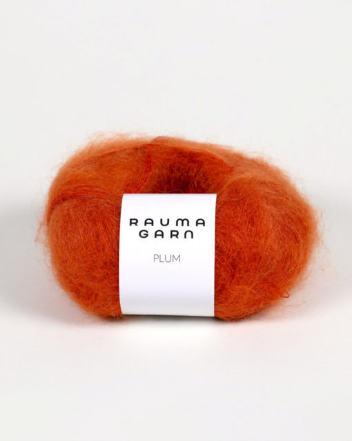 PLUM MOHAIR  121 Mørk oransje