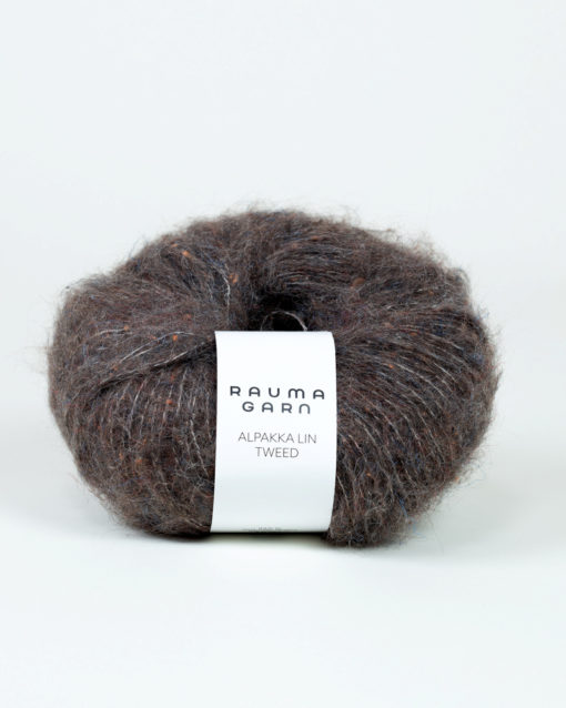 ALPAKKA LIN Tweed  21798 Mørk brun