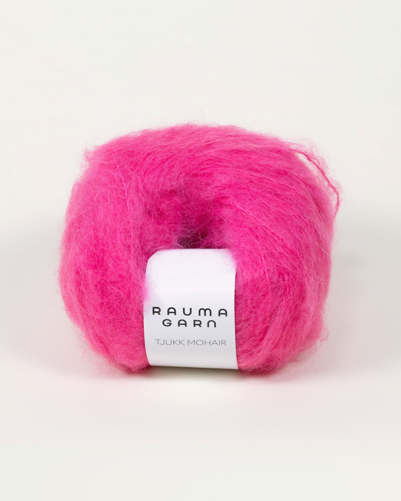 TJUKK MOHAIR  106 Knæsj rosa