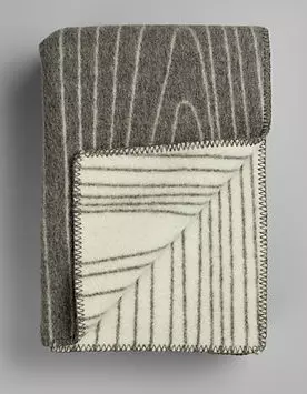 SKOG Grey/Natural Throw