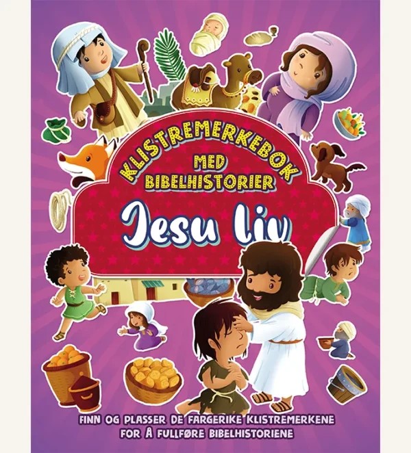 Jesu liv - klistremerkebok med bibelhistorier