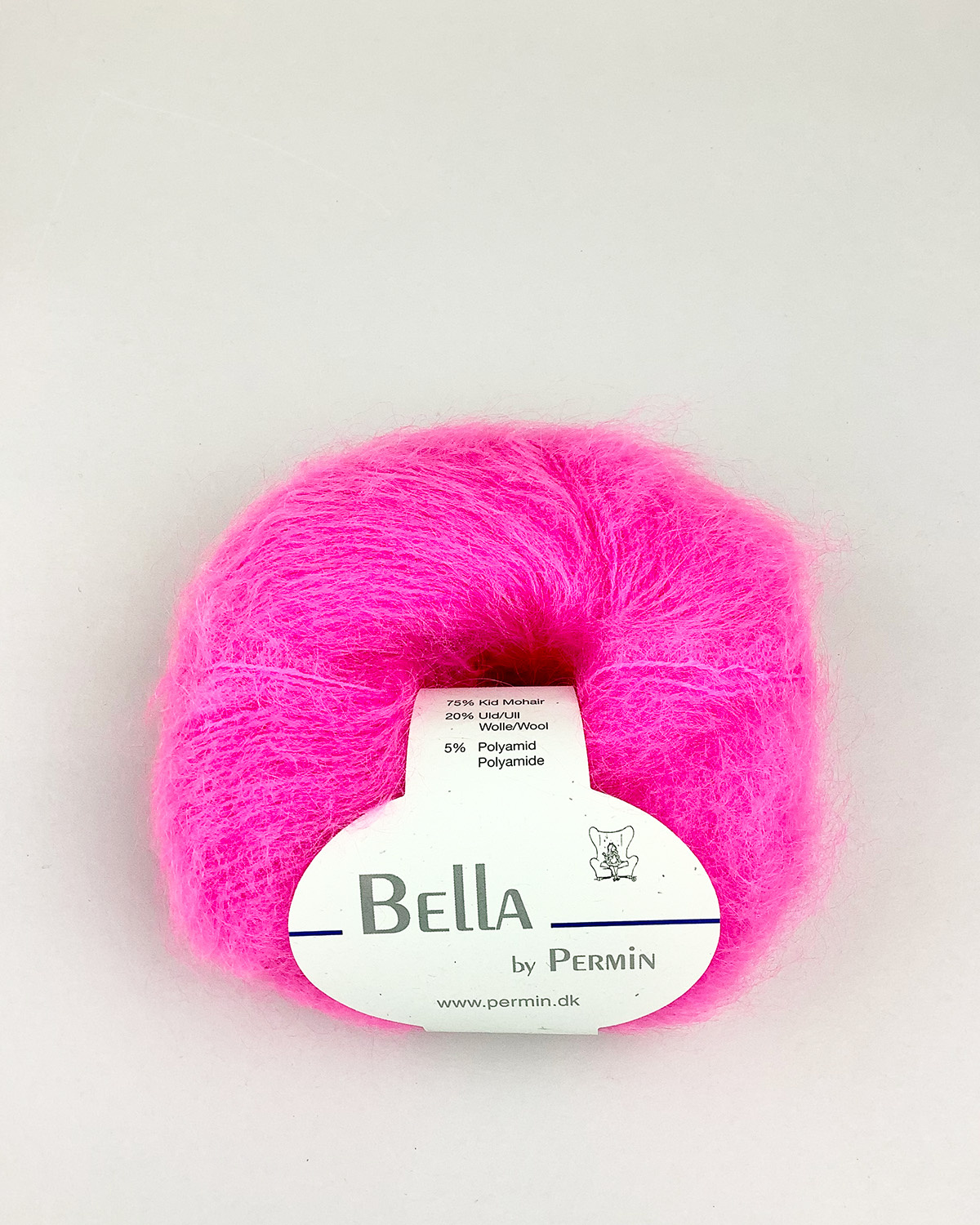 BELLA MOHAIR  883292 Neon Pink