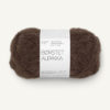 BØRSTET ALPAKKA 3082 Mørk Brun