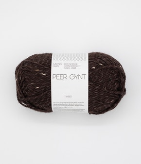 PEER GYNT  3085 Mørk Brun m/Natur Tweed