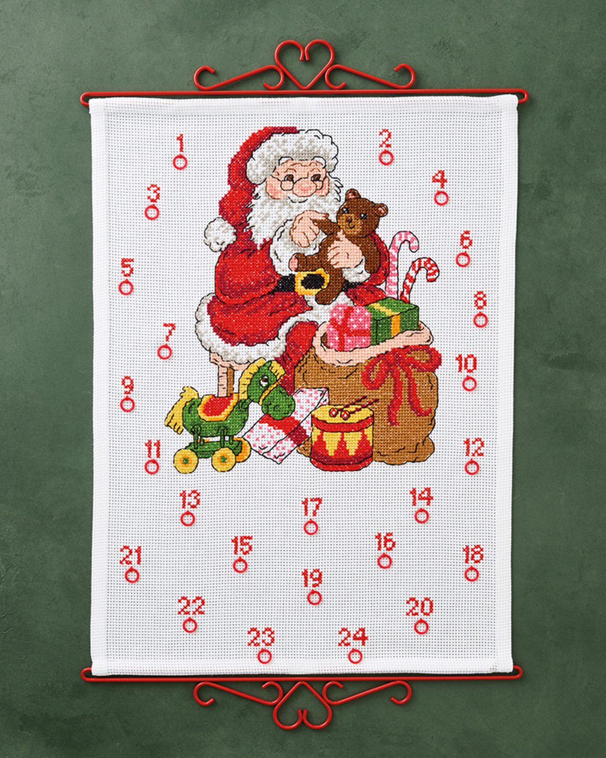NISSE OG BAMSE Julekalender 45x60 cm