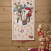 NISSE OG REIN Julekalender 35x67 cm