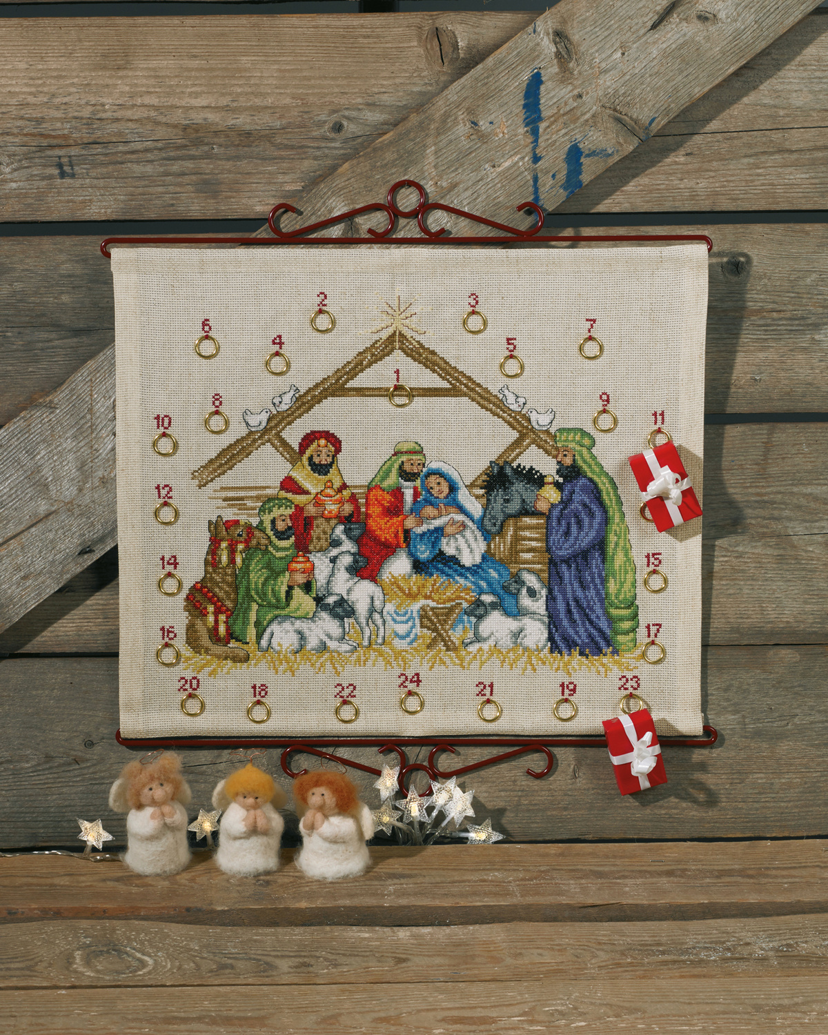 JESUSBARNET Adventskalender 45x38 cm