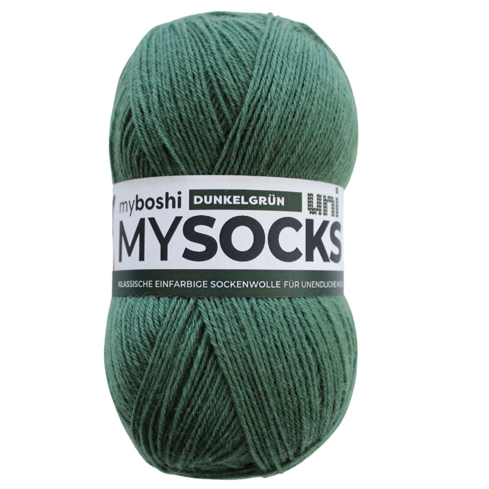 MYSOCKS 100g  Uni Dark green