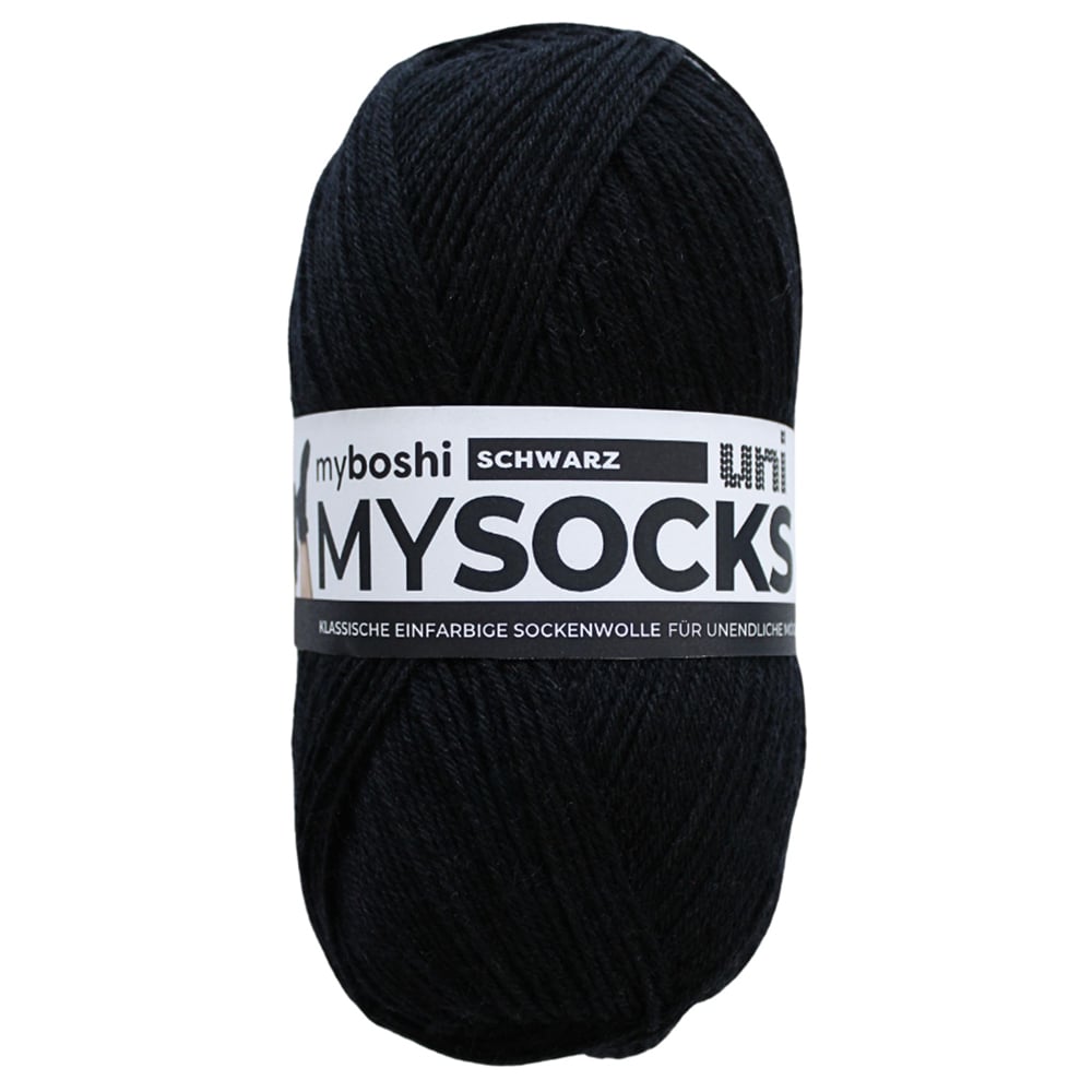 MYSOCKS 100g  Uni Black
