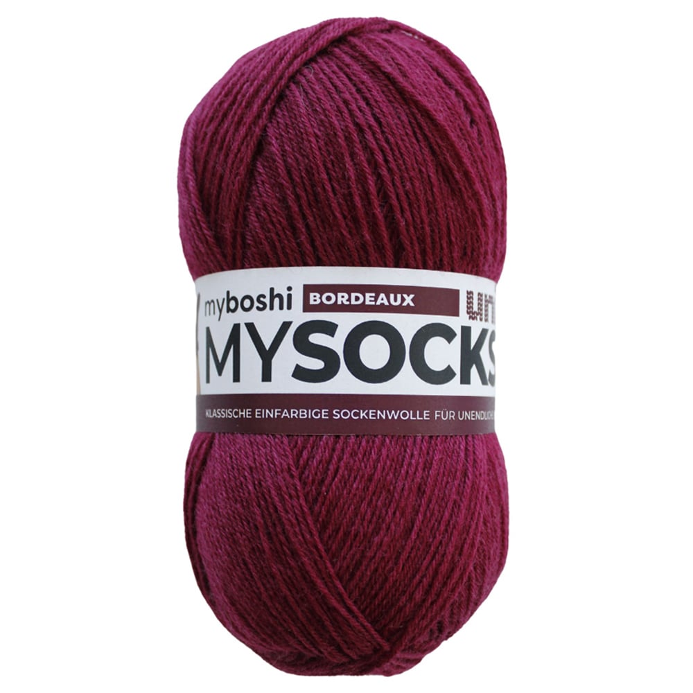 MYSOCKS 100g  Uni Bordaux