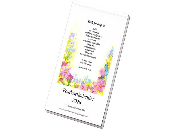POSTKORTKALENDER 2026 Akvarell