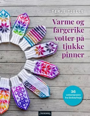 Varme og fargerike votter på tjukke pinner