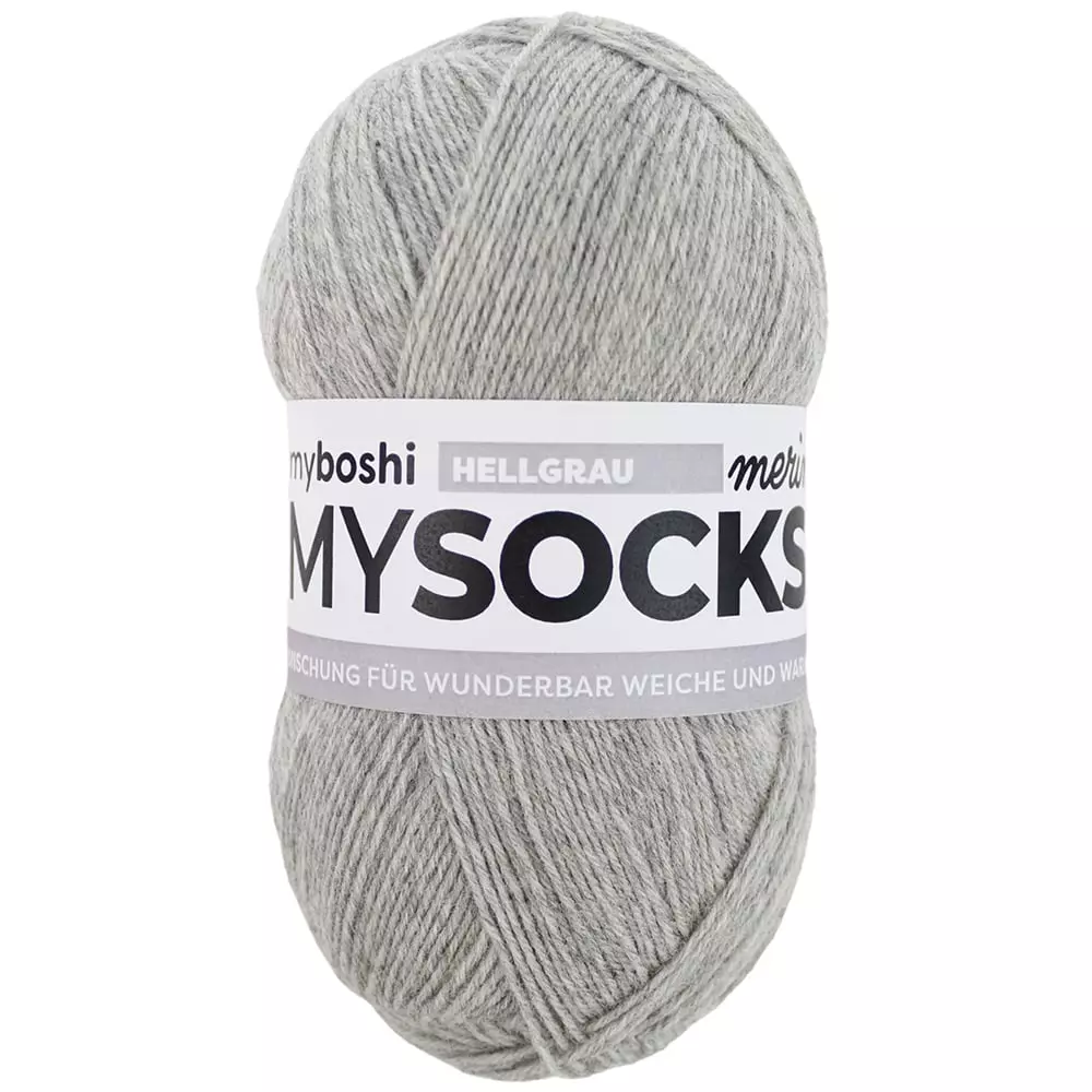 MYSOCKS SOKKEGARN 100g  Light Grey