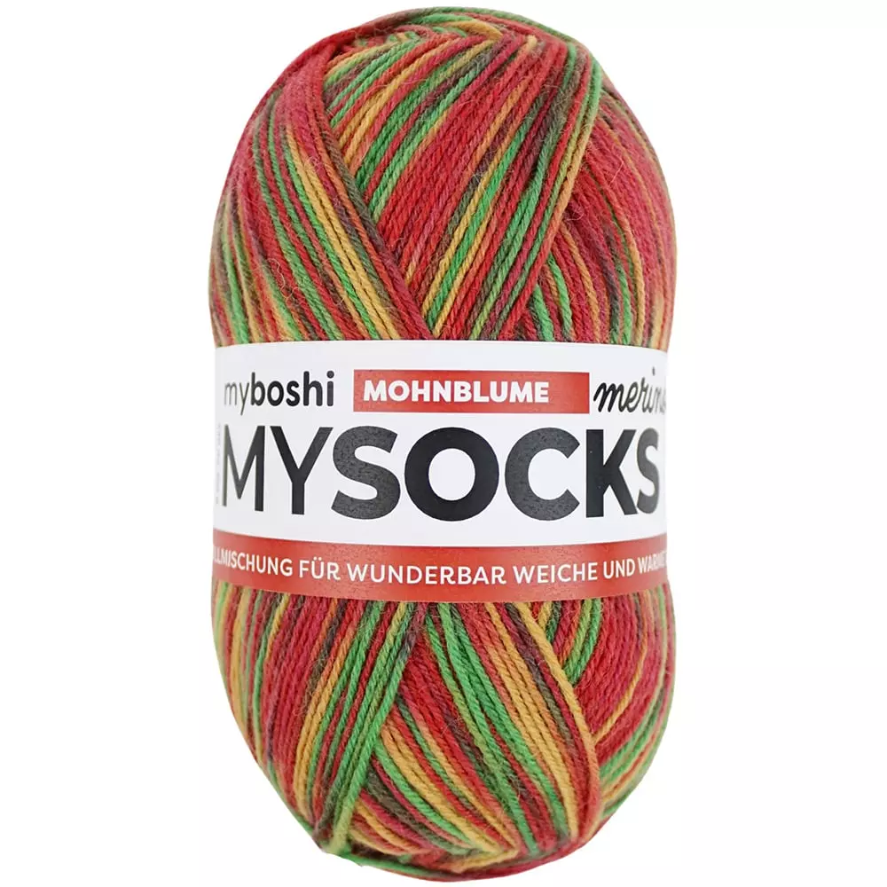 MYSOCKS SOKKEGARN 100g  Poppy