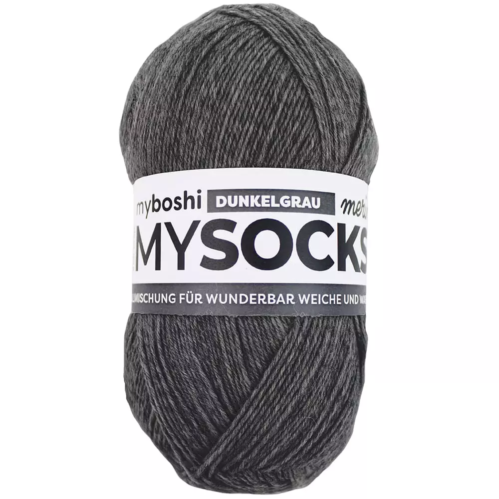 MYSOCKS SOKKEGARN 100g  Dark Grey
