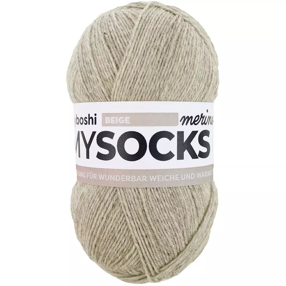 MYSOCKS SOKKEGARN 100g  Beige