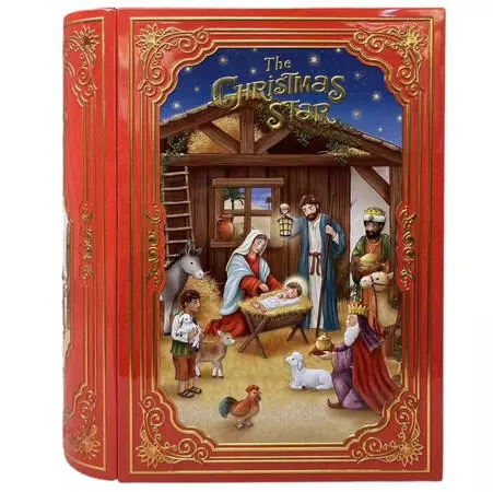 METALLBOKS Bok Julekrybbe 21,3x9x24,5 cm