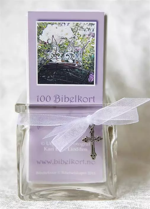 BIBELKORT 100 stk i krukke