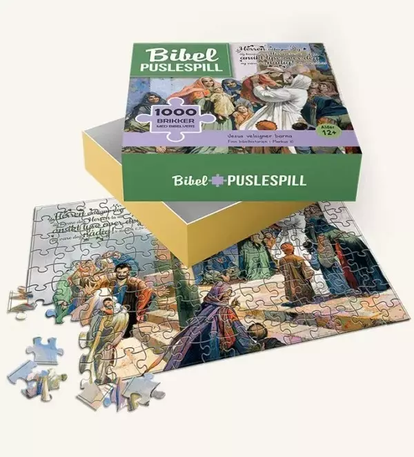 Bibelpuslespill  Jesus velsigner barna